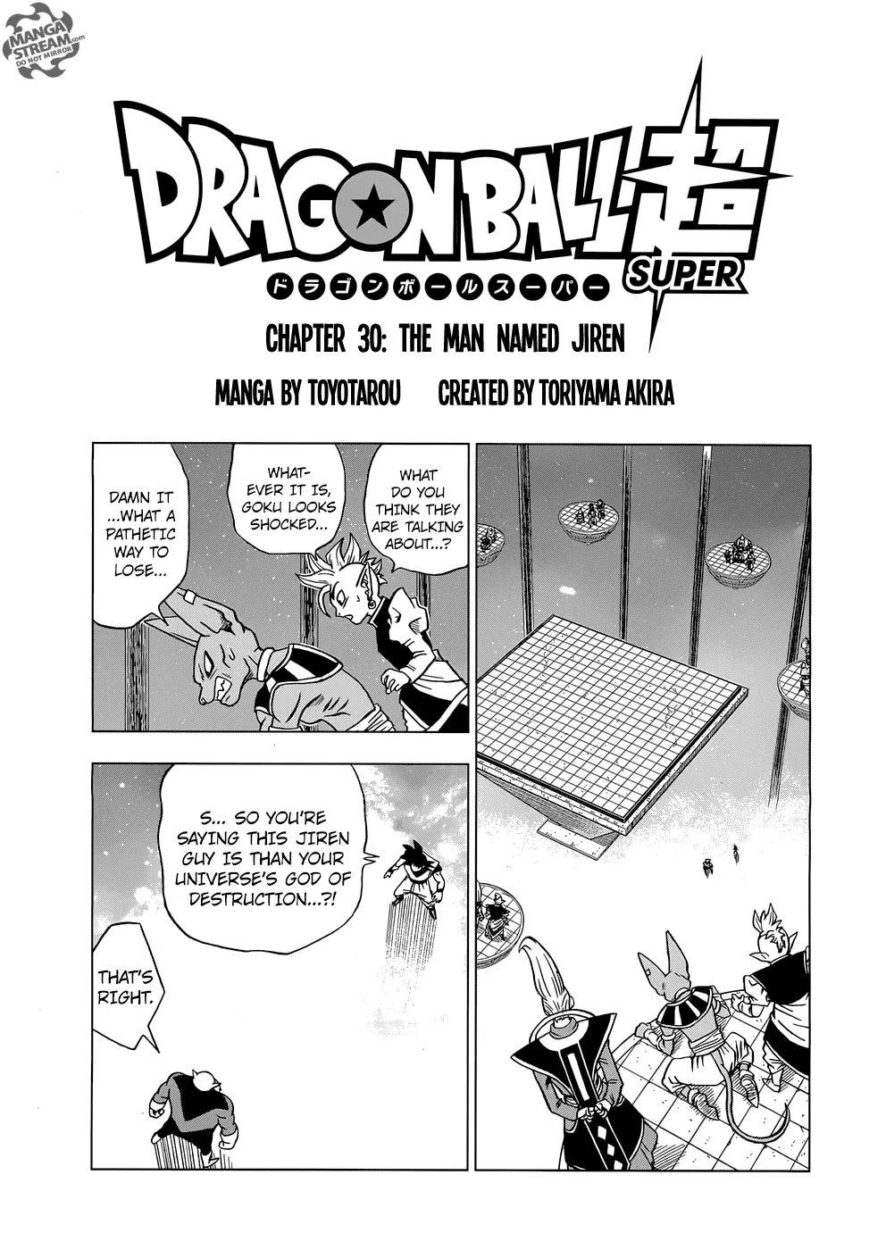 DRAGON BALL SUPER MANGA CHAPTER 30 1 01 19
