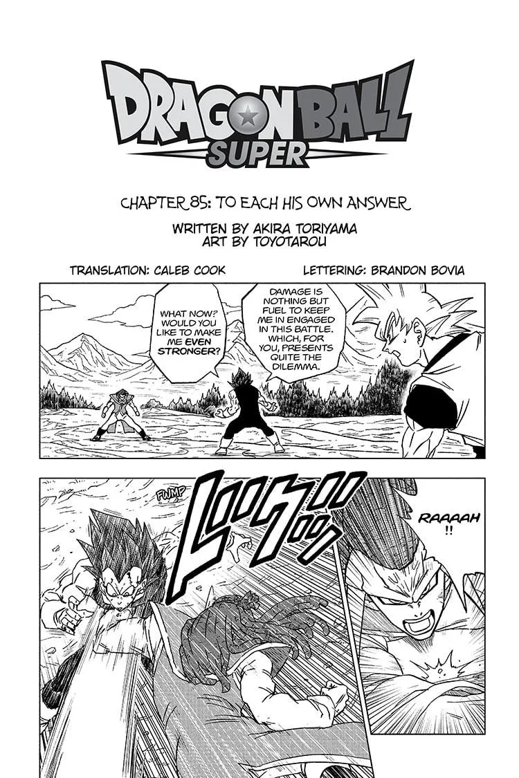 DRAGON BALL SUPER MANGA CHAPTER 85 1 1 4