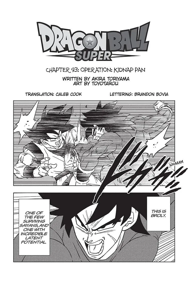 DRAGON BALL SUPER MANGA CHAPTER 93 1 1 8